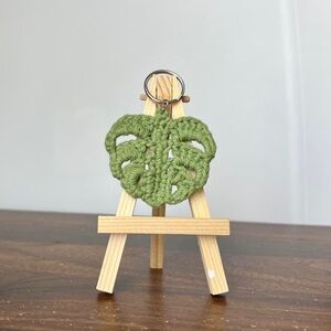 Monstera Leaf Keychain
